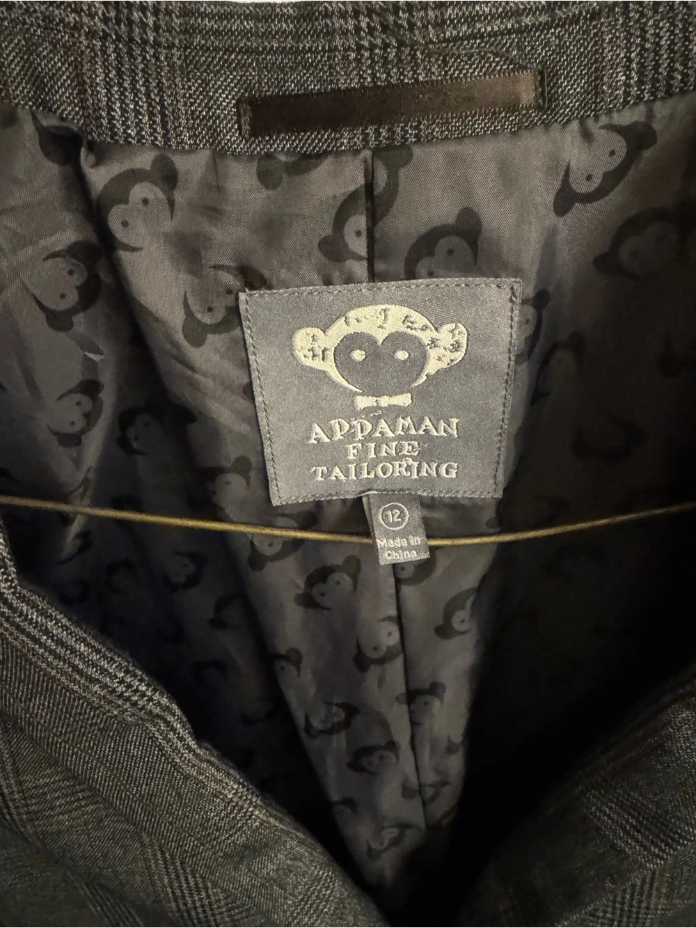 Appaman Gray Glen Plaid Blazer